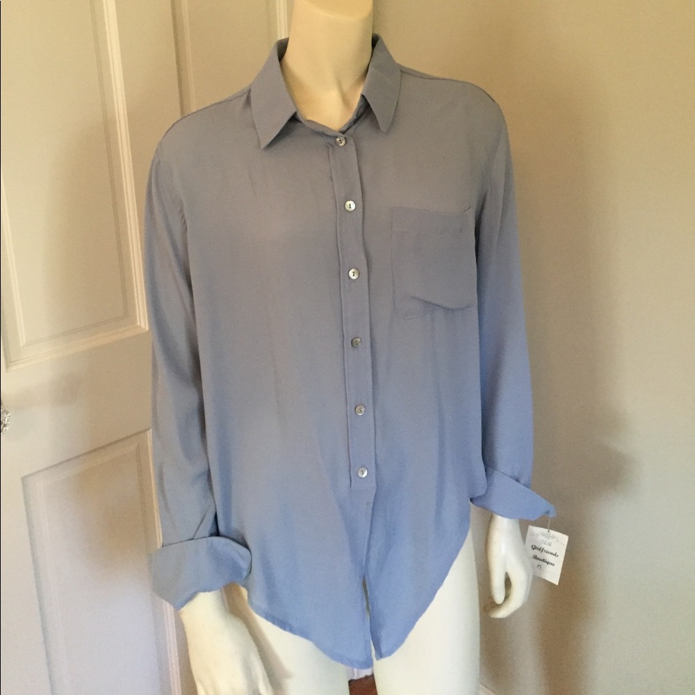 Vapor Blue Blouse